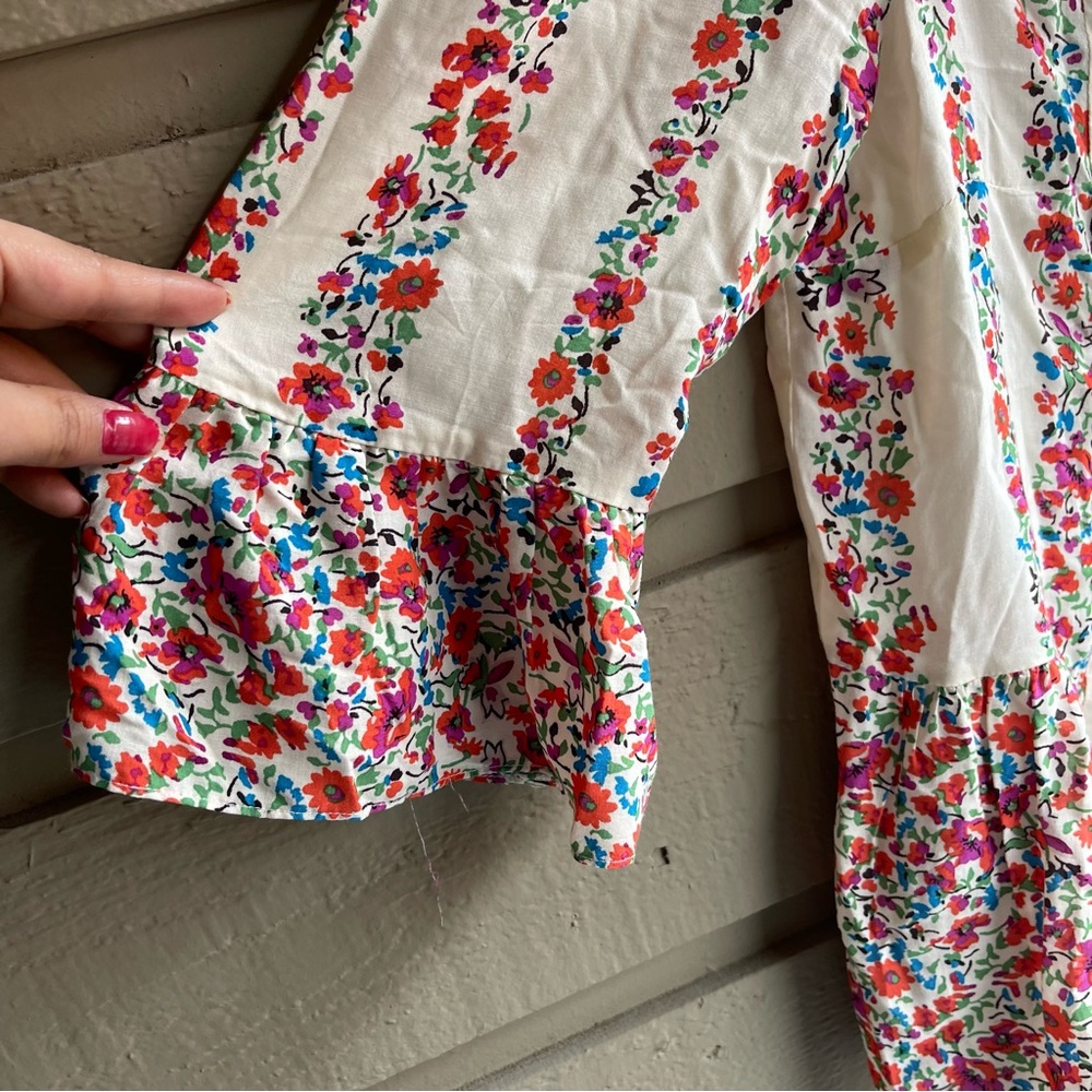 Anthropologie Maeve Hiver Floral Blouse - Picture 5 of 8